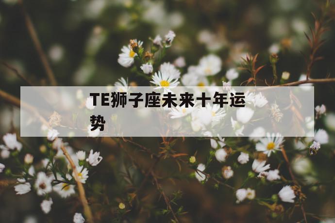 te狮子座未来十年运势,狮子座:绝情or不甘心 第1张