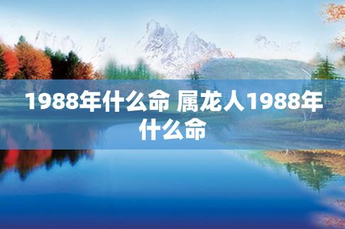 1988年什么命 属龙人1988年什么命