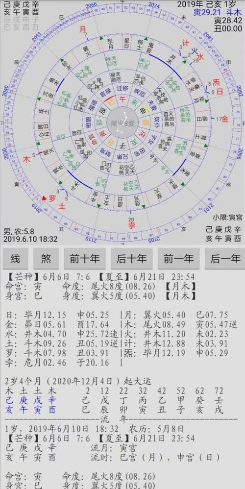 七政相天星盘天星择日软件