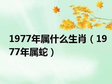 1977年属什么生肖(1977年属蛇)_湖南新生活